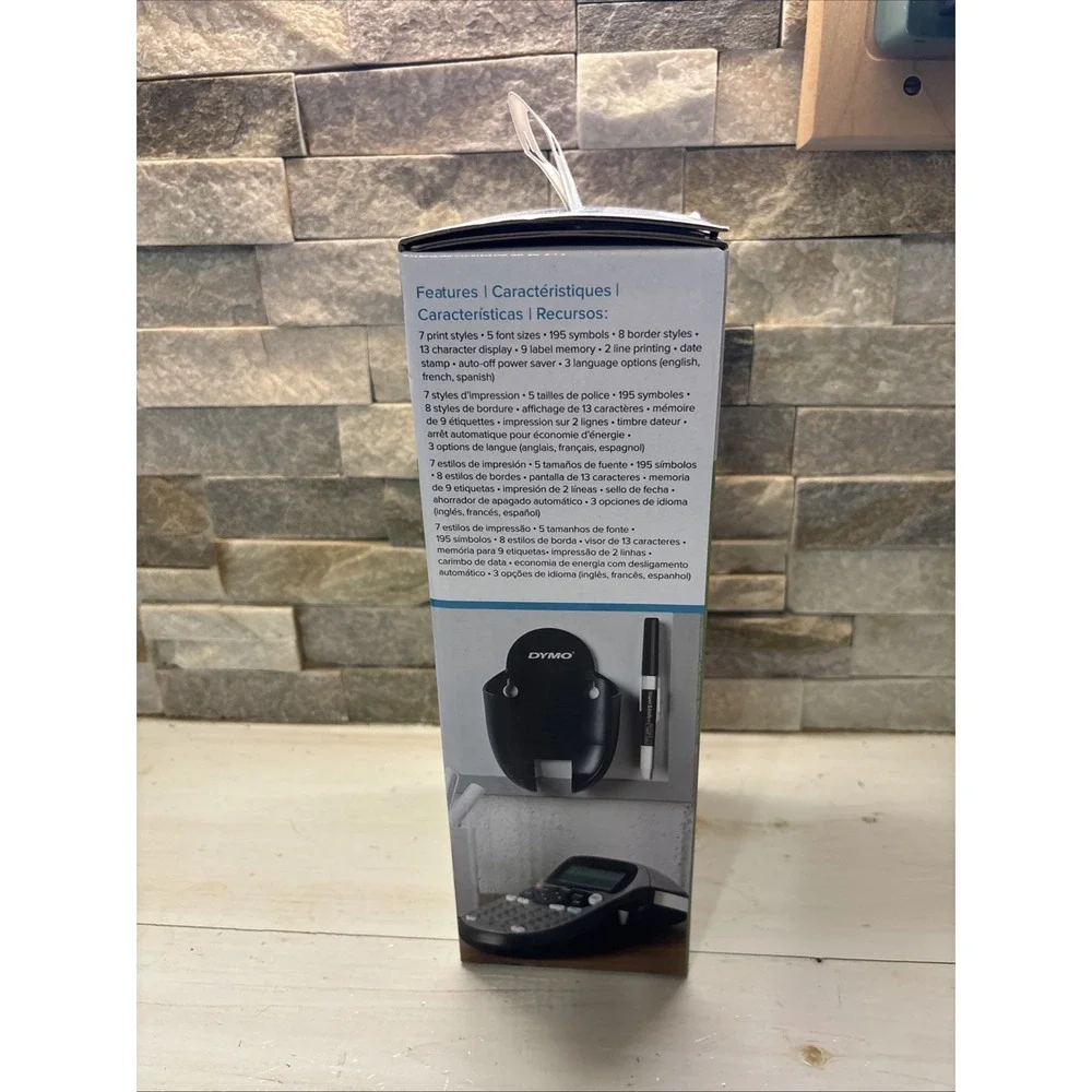 DYMO Portable Printer Handheld Label Maker‎ Black Silver Letratag 100H+ Sealed